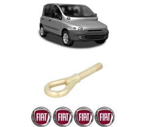 Cui carlig remorcare, tractare auto FIAT MULTIPLA (186_) din 1999-2010, Otel, Cri-Flo, 4 Stickere cu FIAT - Img 2