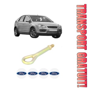Cui carlig remorcare, tractare auto FORD FOCUS II (DA_, HCP, DP) din 2006-2012, Otel, Cri-Flo, 4 Stickere cu FORD