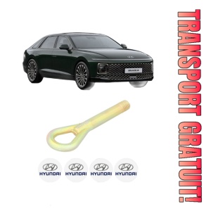 Cui carlig remorcare, tractare auto HYUNDAI GRANDEUR (GN7) din 2022, Otel, Cri-Flo, 4 Stickere cu HYUNDAI