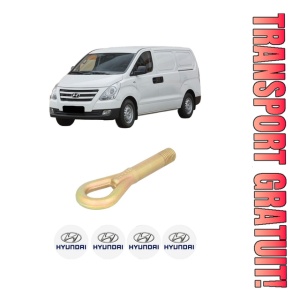 Cui carlig remorcare, tractare auto HYUNDAI H-1 Cargo (TQ) din 2008-2009, Otel, Cri-Flo, 4 Stickere cu HYUNDAI