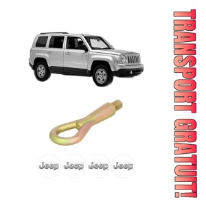 Cui carlig remorcare, tractare auto JEEP PATRIOT (MK74) din 2007-2017, Otel, Cri-Flo, 4 Stickere cu JEEP