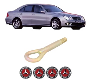 Cui carlig remorcare, tractare auto MERCEDES-BENZ E-CLASS (W211) din 2002-2008, Otel, Cri-Flo, 4 Stickere cu MERCEDES-BENZ - Img 2