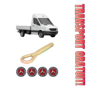 Cui carlig remorcare, tractare auto MERCEDES-BENZ SPRINTER 3,5-t Platform/Chassis (B906) din 2006-2018, Otel, Cri-Flo, 4 Stickere cu MERCEDES-BENZ