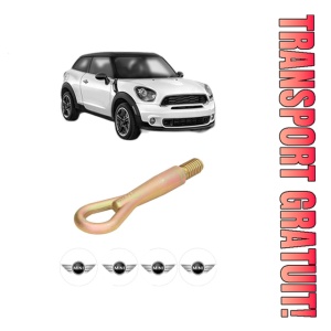 Cui carlig remorcare, tractare auto MINI MINI PACEMAN (R61) din 2012-2016, Otel, Cri-Flo, 4 Stickere cu MINI