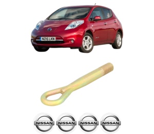 Cui carlig remorcare, tractare auto NISSAN LEAF (ZE0) din 2010-2017, Otel, Cri-Flo, 4 Stickere cu NISSAN - Img 2