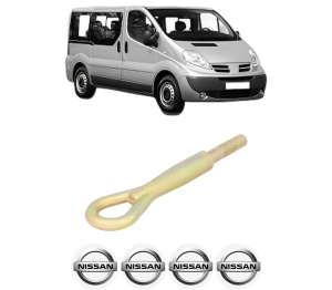 Cui carlig remorcare, tractare auto NISSAN PRIMASTAR Bus (X83) din 2001-2008, Otel, Cri-Flo, 4 Stickere cu NISSAN - Img 2
