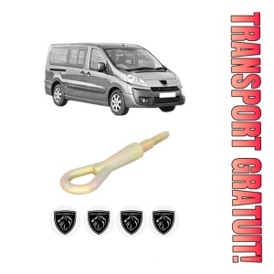 Cui carlig remorcare, tractare auto PEUGEOT EXPERT TEPEE (VF3X_) din 2007-2016, Otel, Cri-Flo, 4 Stickere cu PEUGEOT