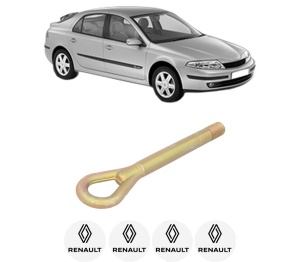 Cui carlig remorcare, tractare auto RENAULT LAGUNA II (BG0/1_) din 2001-2007, Otel, Cri-Flo, 4 Stickere cu RENAULT - Img 2