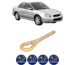 Cui carlig remorcare, tractare auto SUBARU IMPREZA Saloon (GD) din 2000-2009, Otel, Cri-Flo, 4 Stickere cu SUBARU - Img 2