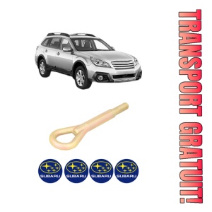 Cui carlig remorcare, tractare auto SUBARU OUTBACK (BR) din 2009-2013, Otel, Cri-Flo, 4 Stickere cu SUBARU