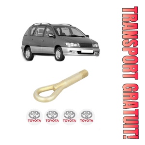 Cui carlig remorcare, tractare auto TOYOTA PICNIC (_XM1_) din 2000-2001, Otel, Cri-Flo, 4 Stickere cu TOYOTA