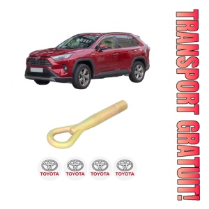 Cui carlig remorcare, tractare auto TOYOTA RAV 4 IV (_A4_) din 2012-2019, Otel, Cri-Flo, 4 Stickere cu TOYOTA