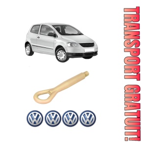 Cui carlig remorcare, tractare auto Volkswagen FOX Hatchback (5Z1, 5Z3, 5Z4) din 2005-2011, Otel, Cri-Flo, 4 Stickere cu Volkswagen