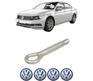 Cui carlig remorcare, tractare auto Volkswagen PASSAT B8 (3G2, CB2) din 2014-2024, Otel, Cri-Flo, 4 Stickere cu Volkswagen - Img 2