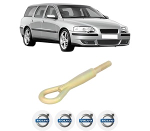 Cui carlig remorcare, tractare auto VOLVO V70 II (285) din 1999-2008, Otel, Cri-Flo, 4 Stickere cu VOLVO - Img 2