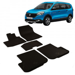 Dacia Lodgy (2012-2022) Set 5 covorase auto cauciuc Urban Line