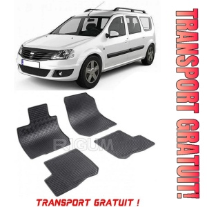 Dacia Logan III fabricat din 01.2021 - Prezent, Sedan, set covorase auto dedicate, din cauciuc 100% Premium - Transport Gratuit