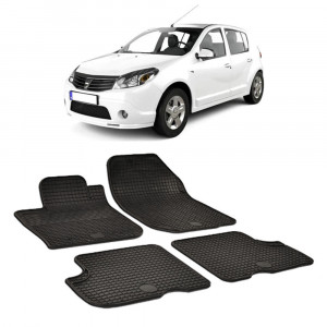 Dacia Sandero din (2008-2012) Set 4 covorase auto cauciuc Urban Line accesorii pentru autoturismul tau - masina v241263