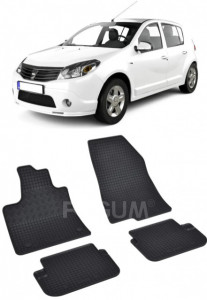 Dacia Sandero III fabricat din 01.2021 - Prezent, Hatchback, set covorase auto dedicate, din cauciuc 100% Premium accesorii pentru autoturismul tau - masina v152984