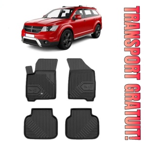 Dodge Journey Din 06.2008 - Prezent, Suv , Set Covorase Auto Tip Tavita Premium 3D, din cauciuc