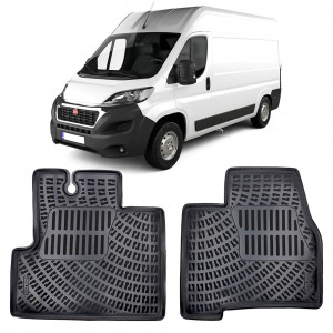 Ducato Facelift 2014- Set 2 covorase auto din cauciuc tip tavita premium line 3D Fiat accesorii pentru autoturismul tau - masina v242763