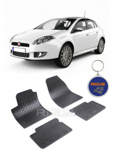 Fiat Bravo II, Hatchback, fabricat din 04.2007 - 07.2014, set covorase auto dedicate, din cauciuc 100% Premium accesorii pentru autoturismul tau - masina v157937