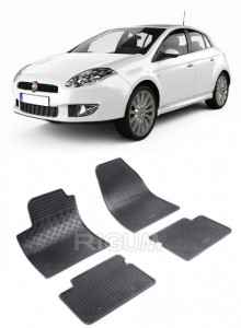 Fiat Bravo II, Hatchback, fabricat din 04.2007 - 07.2014, set covorase auto dedicate, din cauciuc 100% Premium accesorii pentru autoturismul tau - masina v157933
