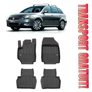 Fiat Croma Din 2005 - 2010, Combi , Set Covorase Auto Tip Tavita Premium 3D, din cauciuc