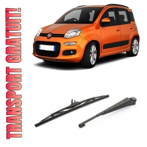 Fiat Panda Brat stergator pentru luneta spate cu lamela 330 mm, compatibil cu Fiat Panda Hatchback fabricat intre 2003-2013, calitate extra