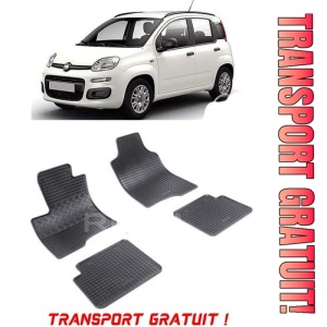Fiat Panda III Hybrid, Hatchback, fabricat din 02.2020 - Prezent, set covorase auto dedicate, din cauciuc 100% Premium - Transport Gratuit