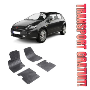 Fiat Punto EVo, Hatchback, fabricat din 2009 - 2012, set covorase auto dedicate, din cauciuc 100% Premium