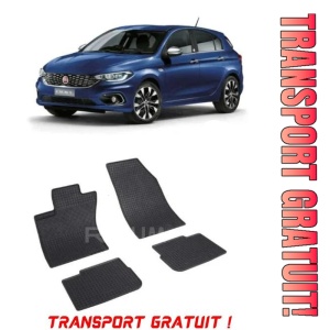 Fiat Tipo, Sedan, fabricat din 01.2016 - Prezent, set covorase auto dedicate, din cauciuc 100% Premium - Transport Gratuit