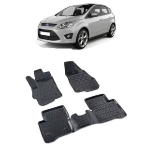 Ford C-Max I 2003-2010 Set 4 covorase auto din cauciuc tip tavita premium line 3D - Transport Gratuit! - Img 2