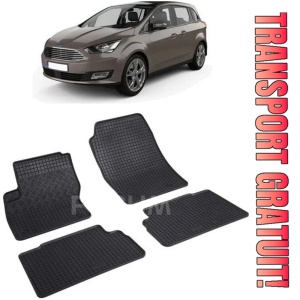 Ford C-Max II, Van, fabricat din 11.2010 - 06.2019, set covorase auto dedicate, din cauciuc 100% Premium
