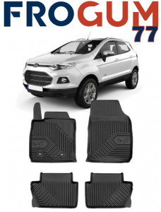 Ford Ecosport Din 02.2018 - Prezent, Suv , Set Covorase Auto Tip Tavita Premium 3D, din cauciuc accesorii pentru autoturismul tau - masina v165789