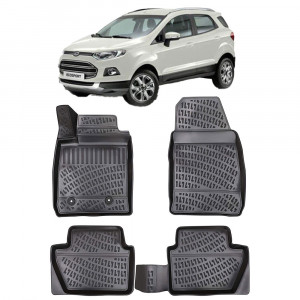 Ford Ecosport II 2012- Set 4 covorase auto din cauciuc tip tavita premium line 3D accesorii pentru autoturismul tau - masina v242617