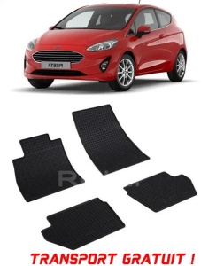 Ford Fiesta VII, Hatchback, fabricat din 07.2017 - Prezent, set covorase auto dedicate, din cauciuc 100% Premium - Transport Gratuit accesorii pentru autoturismul tau - masina v39888