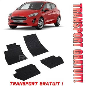 Ford Fiesta VII, Hatchback, fabricat din 07.2017 - Prezent, set covorase auto dedicate, din cauciuc 100% Premium - Transport Gratuit