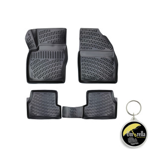 Ford Focus I 1998-2007 Set 4 covorase auto din cauciuc tip tavita premium line 3D accesorii pentru autoturismul tau - masina v243247