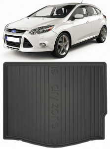 Ford Focus III din 03.2011 - 08.2018 Hatchback Roata Rezerva Ingusta / Kit Reparatie *1, Tavita Pentru Portbagaj Lux Premium Dedicata, accesorii pentru autoturismul tau - masina v180096