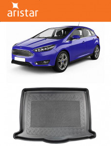 Ford Focus IV Mhev Hatchback din 07.2020 - Prezent, Tavita Pentru Portbagaj Lux Premium Dedicata, Portbagaj Inferior Roata Rezerva Ingusta *2 accesorii pentru autoturismul tau - masina v190500