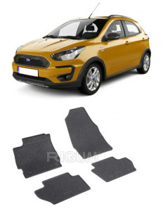 Ford Ka+, Hatchback, fabricat din 09.2017 - Prezent, set covorase auto dedicate, din cauciuc 100% Premium accesorii pentru autoturismul tau - masina v159167