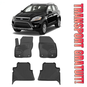 Ford Kuga I Din 02.2008 - 01.2013, Hatchback , Set Covorase Auto Tip Tavita Premium 3D, din cauciuc