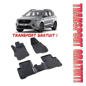 Ford Kuga II (C520) 2012-2019 Set 4 covorase auto din cauciuc tip tavita premium line 3D - Transport Gratuit!