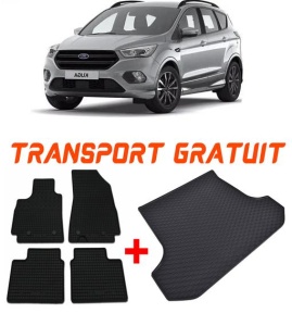 Ford Kuga II din 02.2013 - 03.2020 Suv *2 , Set Covorase + tavita portbagaj auto accesorii pentru autoturismul tau - masina v2172
