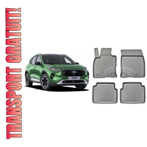 Ford Kuga III, Suv, Din 04.2020 - Prezent , Set Covorase Auto Tip Tavita Premium 3D, din cauciuc