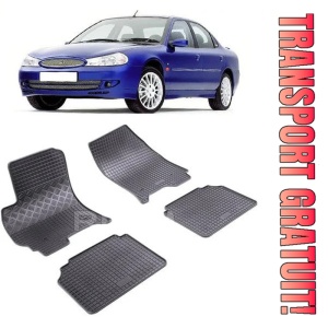Ford Mondeo III, Sedan, fabricat din 2001 - 08.2007, set covorase auto dedicate, din cauciuc 100% Premium
