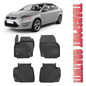 Ford Mondeo IV Din 09.2007 - 12.2014, Sedan , Set Covorase Auto Tip Tavita Premium 3D, din cauciuc