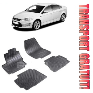 Ford Mondeo IV, Sedan, fabricat din 09.2007 - 12.2014, set covorase auto dedicate, din cauciuc 100% Premium