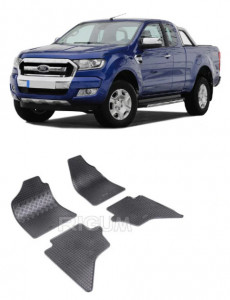 Ford Ranger, Pick-Up, fabricat din 2007 - 2011, set covorase auto dedicate, din cauciuc 100% Premium accesorii pentru autoturismul tau - masina v158947